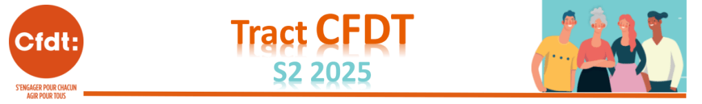 Banniere Tract CFDT S2 2025